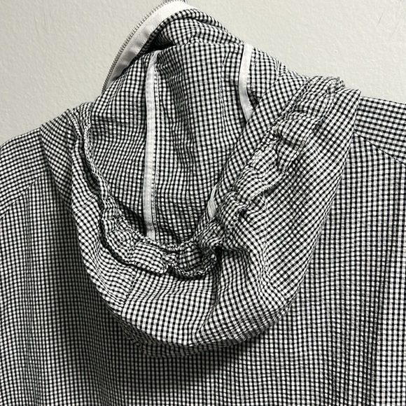 Vintage Nike Men's New Sptcas Firefly Seersucker Black White Zip-Up Jacket - Picture 11 of 14